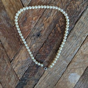 Red Bead Necklace, Pearl Necklace